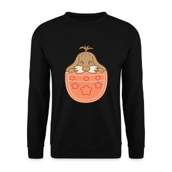 Pocket Dog - Chien de poche - Sweat-shirt Unisexe - noir - Devant - Alina (178cm) & Michal (187cm)