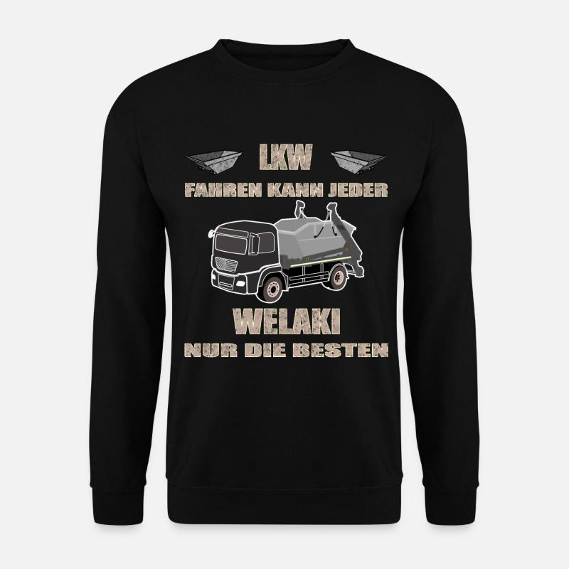 LKW Muldenkipper Absetzkipper - Unisex Pullover - Schwarz
