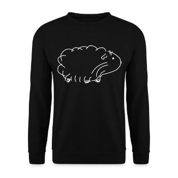 Cochon d'Inde - Sweat-shirt Unisexe - noir - Devant - Alina (178cm) & Michal (187cm)
