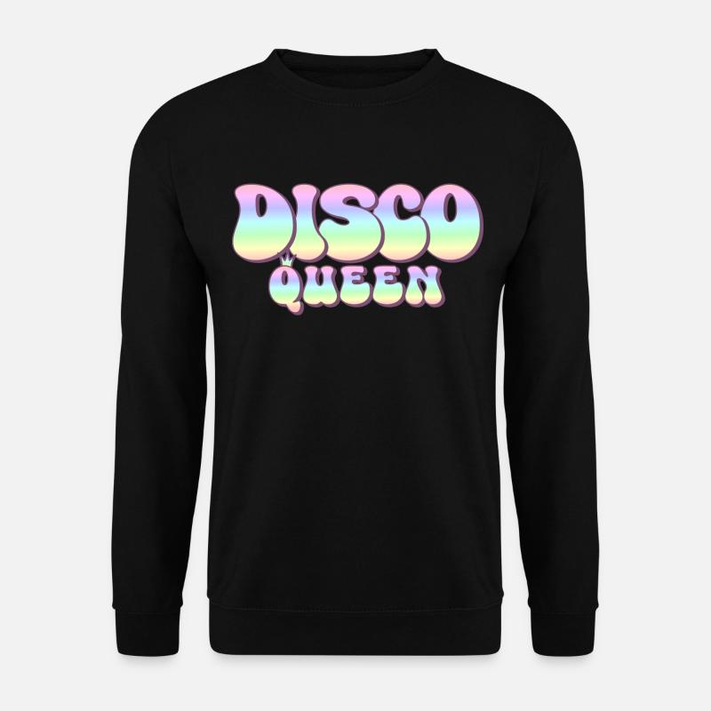 Discoqueen 70er Jahre Party groovy 70s Disco Queen - Unisex Pullover - Schwarz