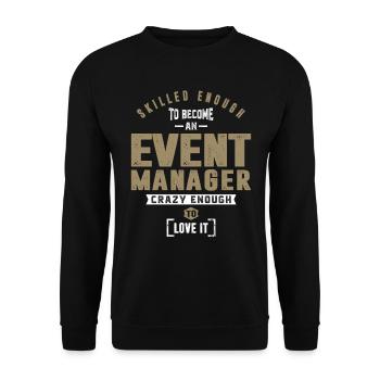 Event Manager - Unisex Sweatshirt - black - Front - Alina (178cm) & Michal (187cm)
