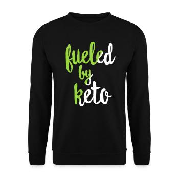 Keto Lifestyle - Funny Keto Shirt - Ketosis Diet Ketones - Unisex Sweatshirt - black - Front - Alina (178cm) & Michal (187cm)