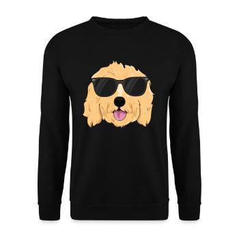 Cool Goldendoodle TShirt Boys Girls Goldendoodle - Unisex Sweatshirt - black - Front - Alina (178cm) & Michal (187cm)