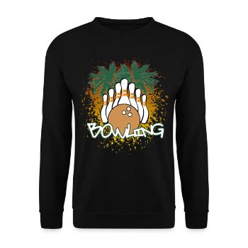 Bowling - bowling - Unisex Sweatshirt - black - Front - Alina (178cm) & Michal (187cm)