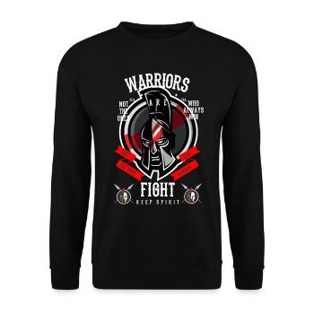 Sparta - Unisex Sweatshirt - black - Front - Alina (178cm) & Michal (187cm)