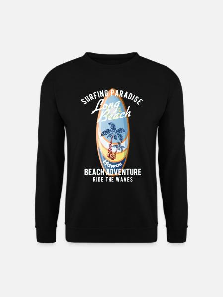Surfen Surfer Surf Wassersport - Unisex Pullover - Schwarz