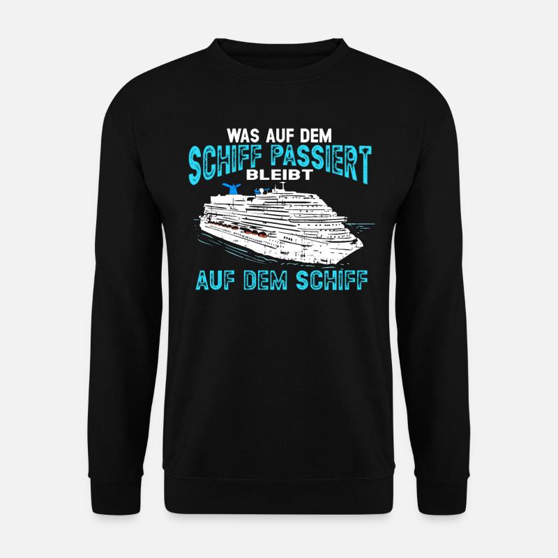 Kreuzfahrtschiff Kreuzfahrt Kreuzfahrer Schiff - Unisex Pullover - Schwarz