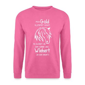 Horses Text - Unisex Sweatshirt - pink - Front