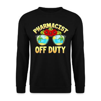 Sommer Sonnenbrille Urlaub Apotheker Pharmazeut - Unisex Pullover - Schwarz - Vorne - Alina (178cm) & Michal (187cm)