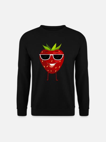 Fraise - Sweat-shirt Unisexe - noir