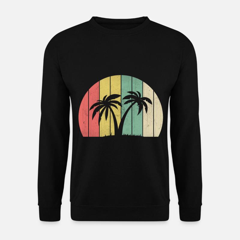 Palmen - Unisex Pullover - Schwarz