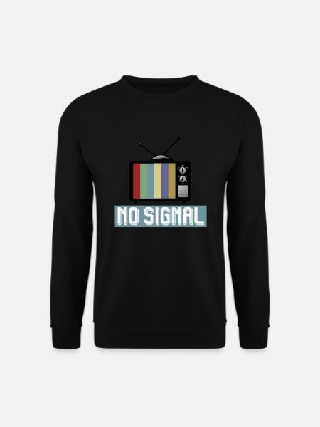 NO SIGNAL Fernseher - Testbild Retro Classic - Unisex Pullover - Schwarz