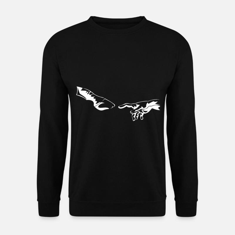Pferde hufe hand - Unisex Pullover - Schwarz