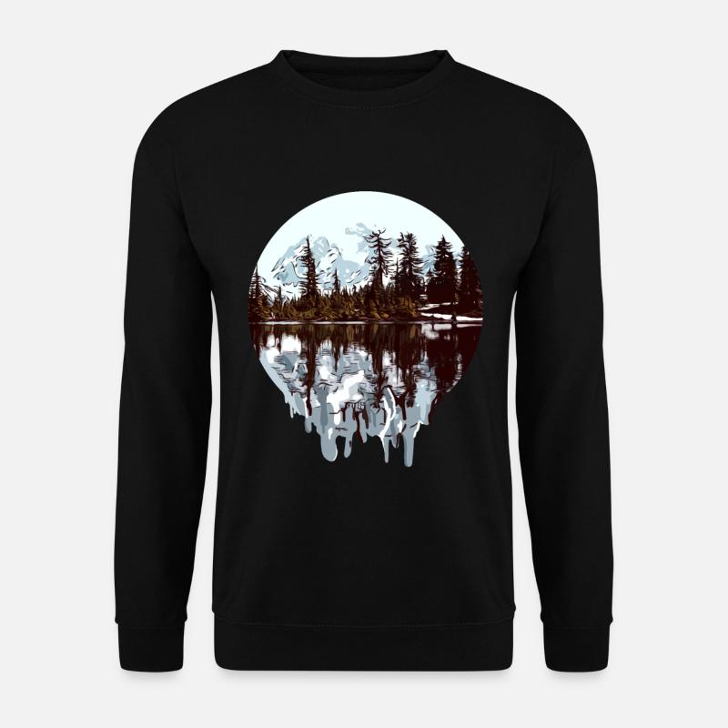 Natur - Alaska - Wildnis - Unisex Pullover - Schwarz