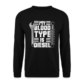Tournevis mécanique pour mécanicien diesel - Sweat-shirt Unisexe - noir - Devant - Alina (178cm) & Michal (187cm)
