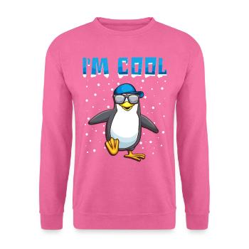 Cooler Pinguin Pinguine Lustiger Spruch Geschenk - Unisex Pullover - Pink - Vorne
