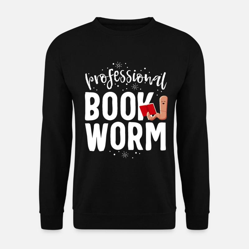 Professionelle Bibliothek für Bücherwurm-Bibliothekare - Unisex Pullover - Schwarz