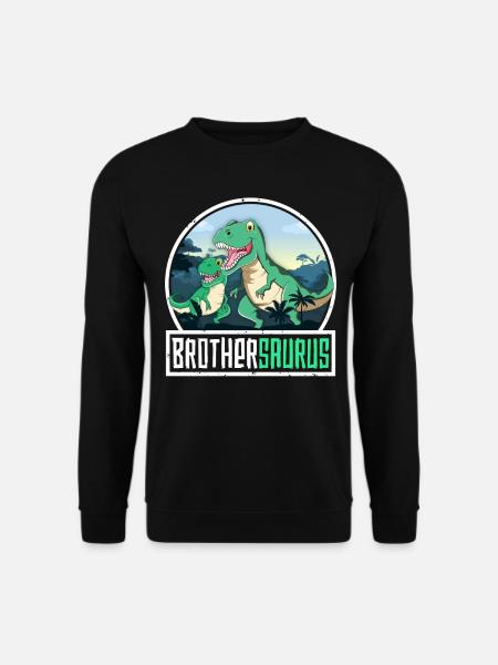 Brothersaurus TRex Dinosaurier Saurus Bruder - Unisex Pullover - Schwarz