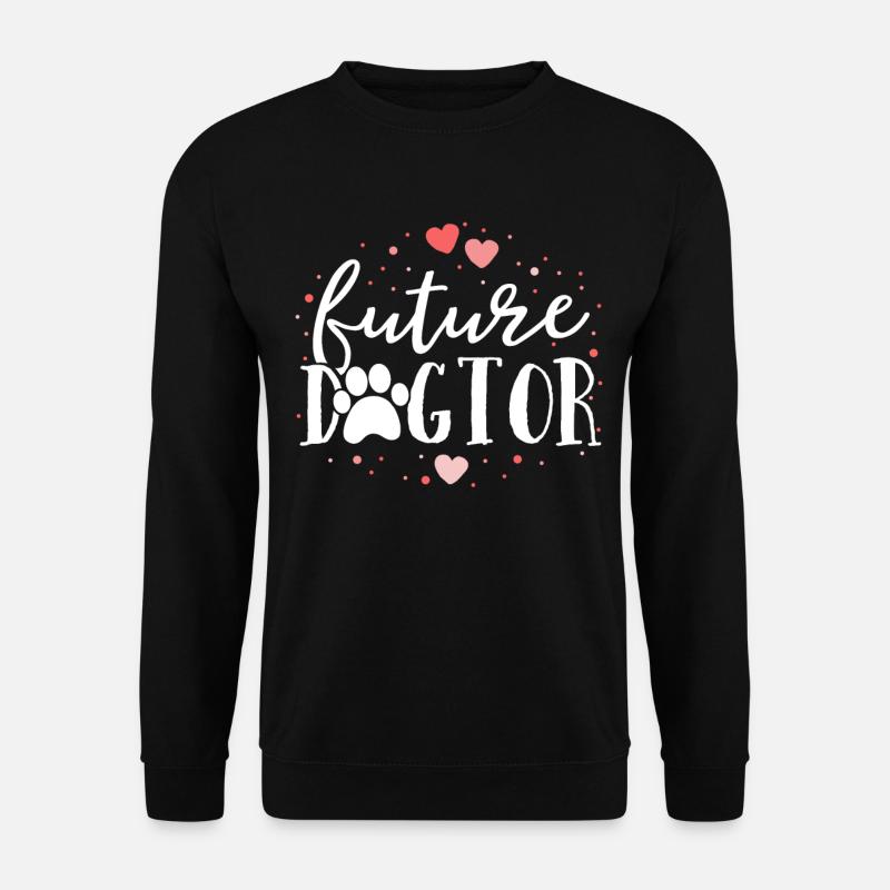 Zukünftiger Dogtor-Hundedoktor Vet Tech Veterinarian - Unisex Pullover - Schwarz