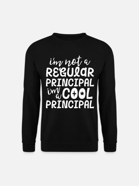 Ich bin kein regulärer Schulleiter Ich bin ein cooler Schulleiter - Unisex Pullover - Schwarz