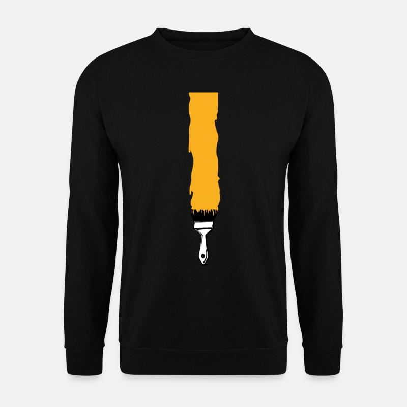 Brush - yellow - Unisex Sweatshirt - black