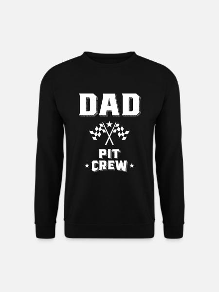 Papa Pit Crew Shirt pour Costume De Fête De Course - Sweat-shirt Unisexe - noir