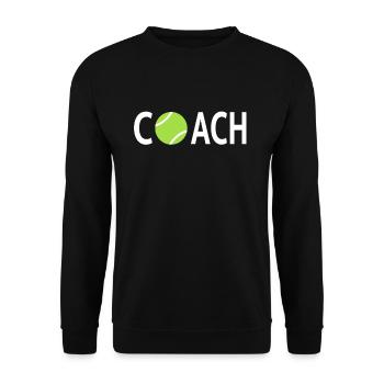 Tennis, Tennis player, - Unisex Sweatshirt - black - Front - Alina (178cm) & Michal (187cm)
