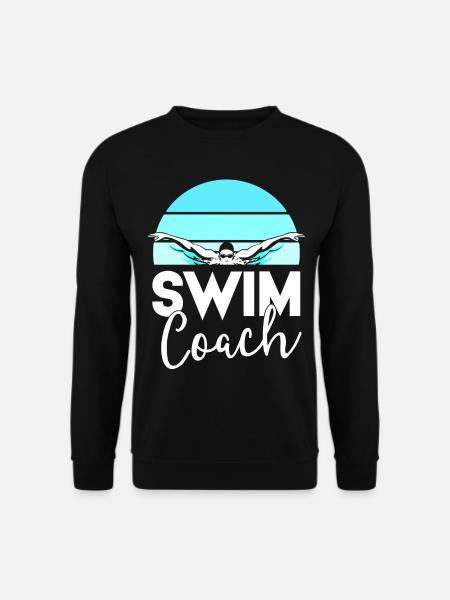 Swim Team Shirt Coach Schulschwimmen treffen - Unisex Pullover - Schwarz