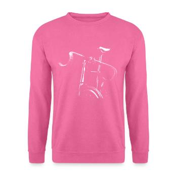Rennrad - Radsport Fixie Shirt - Unisex Pullover - Pink - Vorne