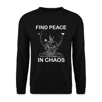 yoga - Unisex Pullover - Schwarz - Vorne - Alina (178cm) & Michal (187cm)