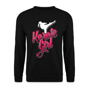 Fille de karaté - Sweat-shirt Unisexe - noir - Devant - Alina (178cm) & Michal (187cm)