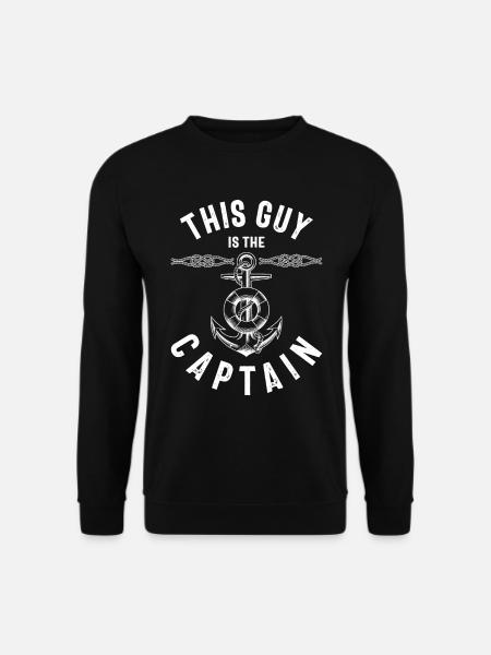 Dieser Typ ist der Kapitän Sailing Men Funny Gift - Unisex Pullover - Schwarz