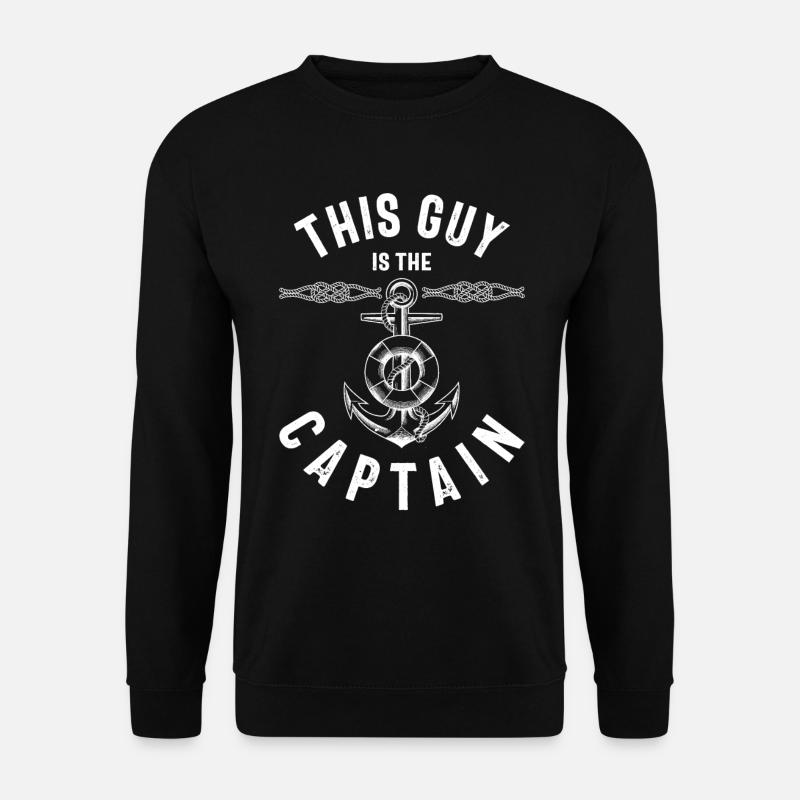 Dieser Typ ist der Kapitän Sailing Men Funny Gift - Unisex Pullover - Schwarz