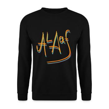 Karneval - Fasching - Unisex Pullover - Schwarz - Vorne - Alina (178cm) & Michal (187cm)