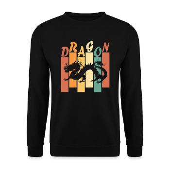 Dragon - Sweat-shirt Unisexe - noir - Devant - Alina (178cm) & Michal (187cm)