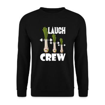 Lauch Crew - Unisex Pullover - Schwarz - Vorne - Alina (178cm) & Michal (187cm)