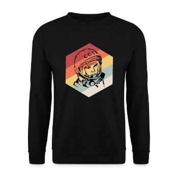 Astronaute spatial - Sweat-shirt Unisexe - noir - Devant - Alina (178cm) & Michal (187cm)