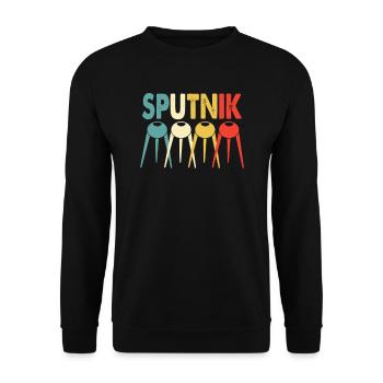 Space Sputnik - Sweat-shirt Unisexe - noir - Devant - Alina (178cm) & Michal (187cm)