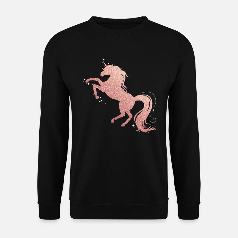 Horse glitter - Unisex Sweatshirt - black