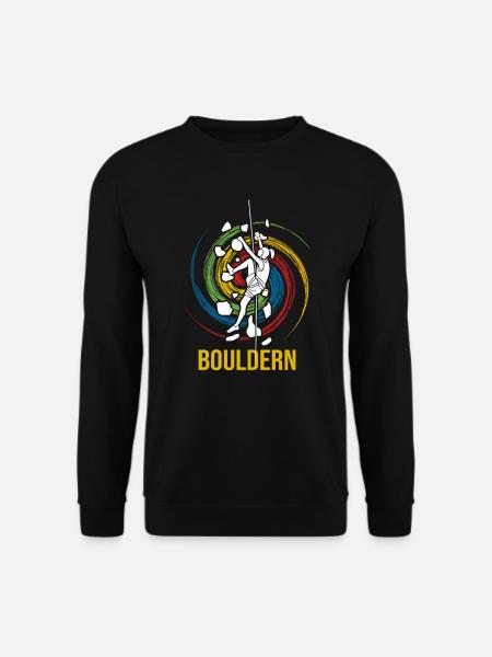Bouldern - Unisex Pullover - Schwarz
