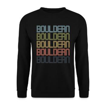 Bouldern Bouldern - Unisex Pullover - Schwarz - Vorne - Alina (178cm) & Michal (187cm)
