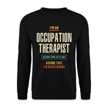 I'm an Occupation Therapist - Unisex Sweatshirt - black - Front - Alina (178cm) & Michal (187cm)