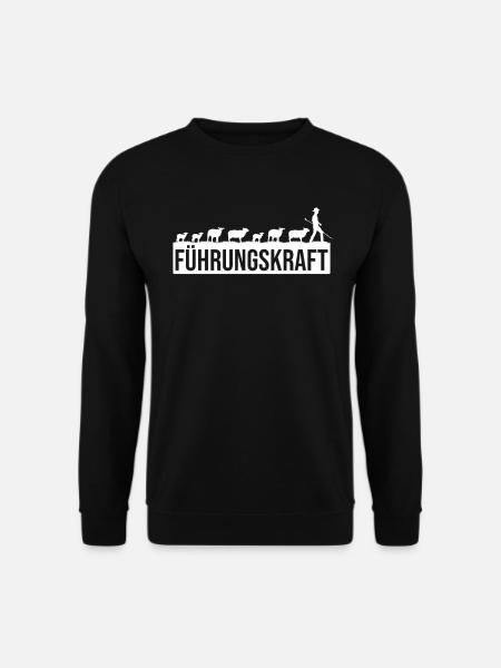 Schäferei Schafe Spruch Führungskraft Tierwirt - Unisex Pullover - Schwarz