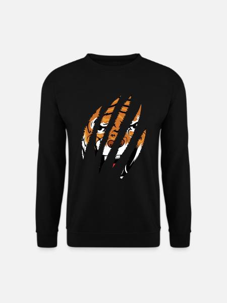 tiger face - Unisex Sweatshirt - black