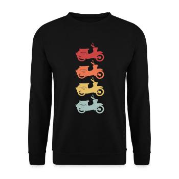 Moto Schwalbe Vintage - Sweat-shirt Unisexe - noir - Devant - Alina (178cm) & Michal (187cm)