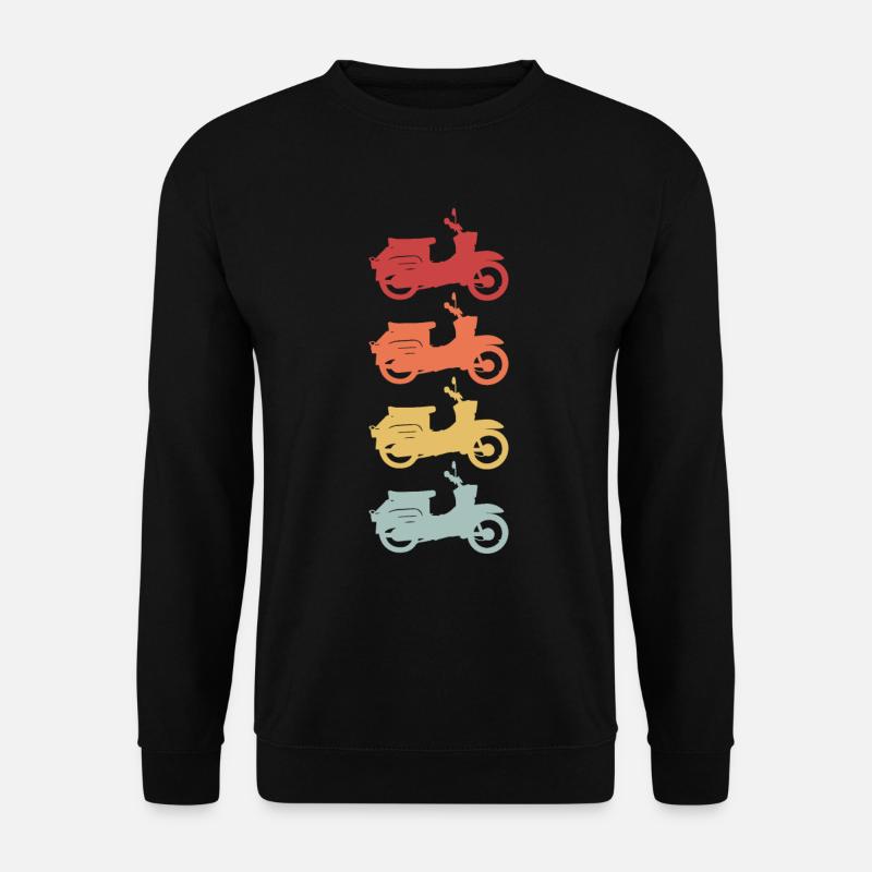 Motorrad Schwalbe Vintage - Unisex Pullover - Schwarz