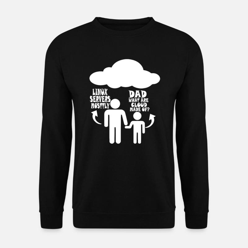 Serveur Linux principalement - Sweat-shirt Unisexe - noir