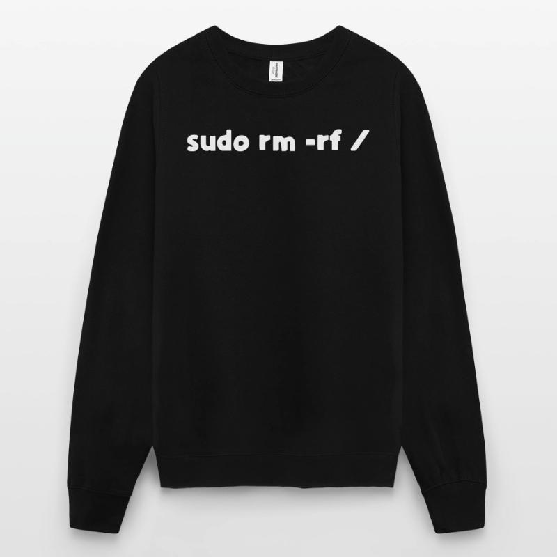 Programmierer Linux sudo rm -rf Unisex Pullover
