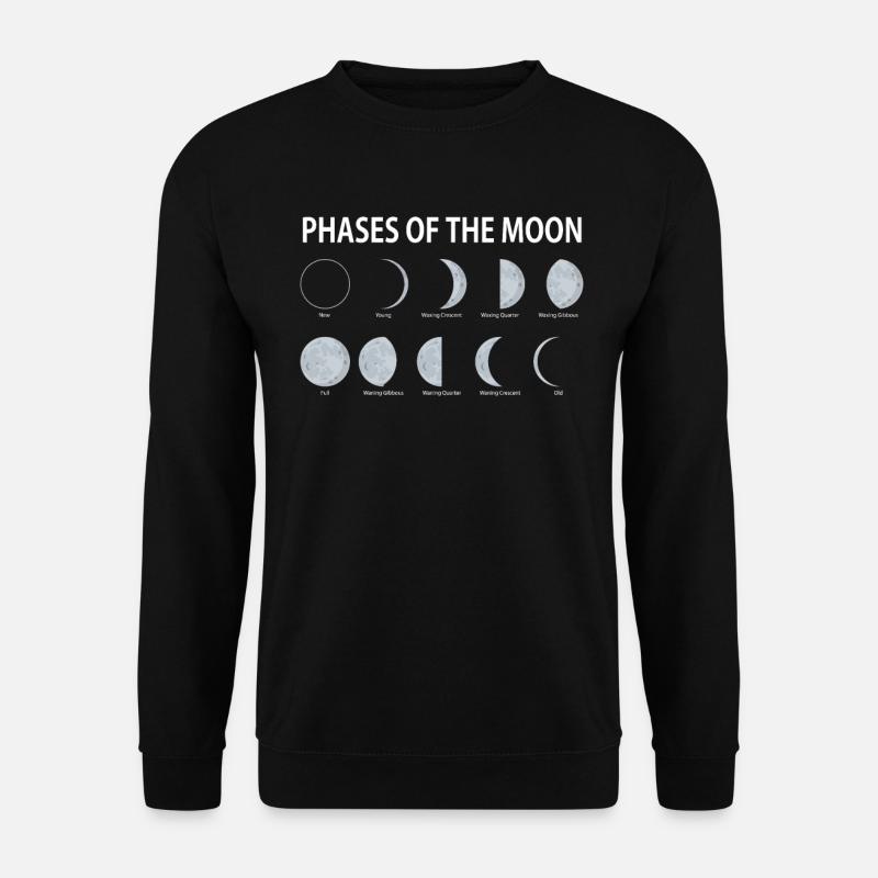 Moon - Unisex Sweatshirt - black