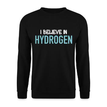 Hydrogen - H2 - Unisex Sweatshirt - black - Front - Alina (178cm) & Michal (187cm)